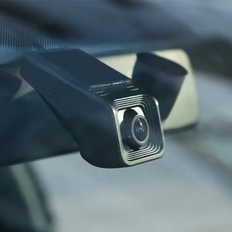 V4 ACC model HD night vision car dashboard camera with 1080p recording and WiFi symbol.