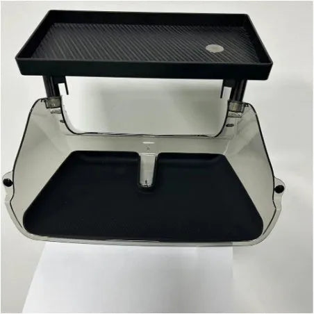 Black ABS storage box for Tesla Model 3 and Y centre console with napkin paper box.