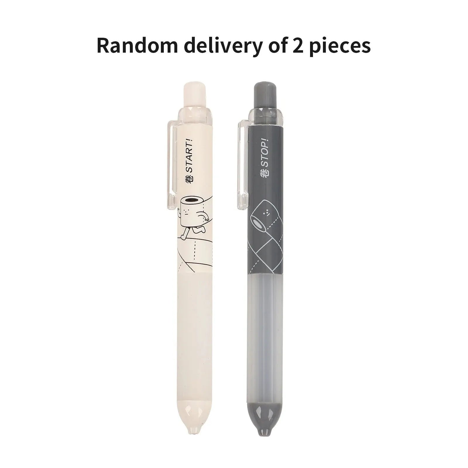 0.5mm automatic pencil with cloud grip in black and white minimalist design