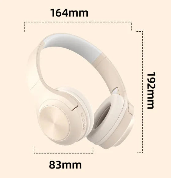 Personalised creative design wireless Bluetooth headset in chalk black, shown in head-mounted wearing style.