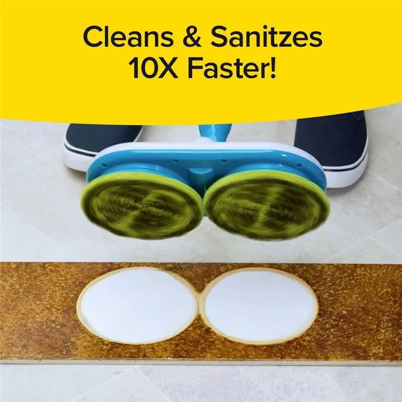 Wireless electric mop with automatic floor wiping function and handheld charging unit