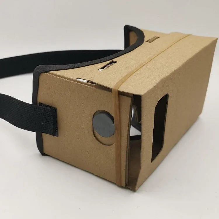 Pink and white VR cardboard glasses viewer for 6-inch smartphones