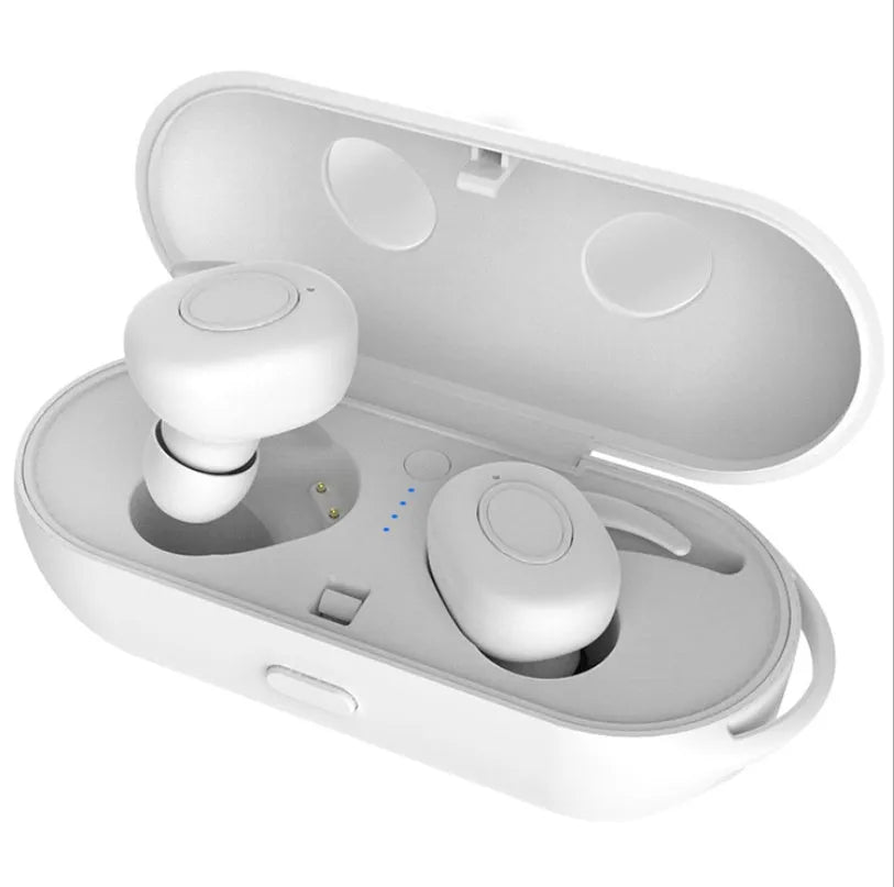 CSR Bluetooth wireless sports earbuds in black, green, red, and white colours showing in-ear TWS design