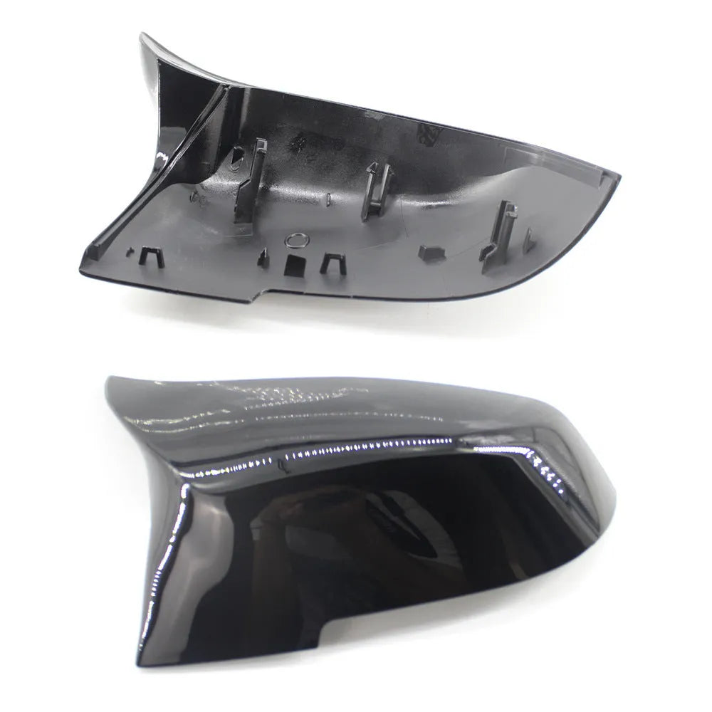 Paint bright black modified horn rear-view mirror shell for BMW 3 Series and 4 Series models.