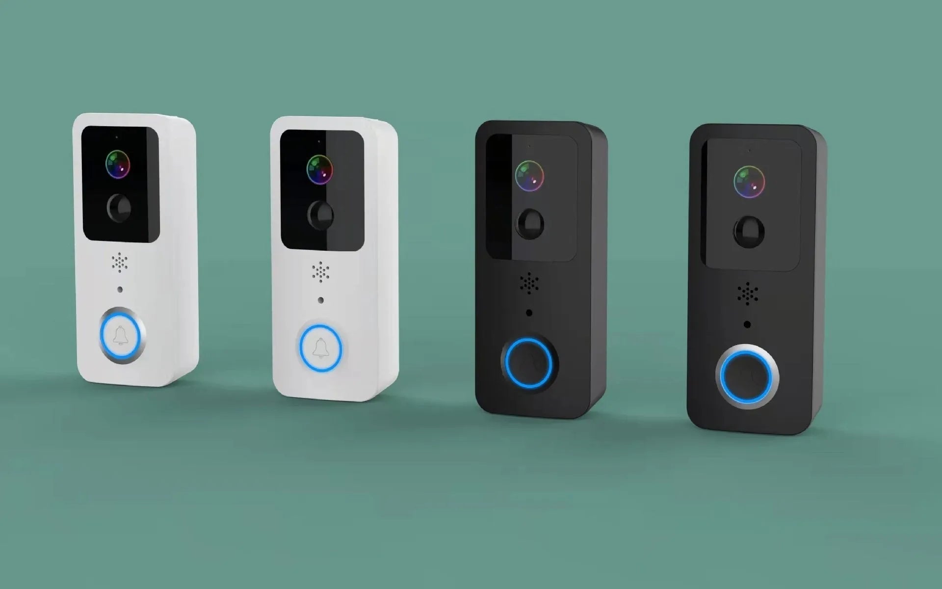Waterproof HD visual doorbell with battery power and smartphone notifications