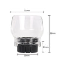 Transparent plastic safety cover for electric grinding machine ports measuring 17.5-19mm