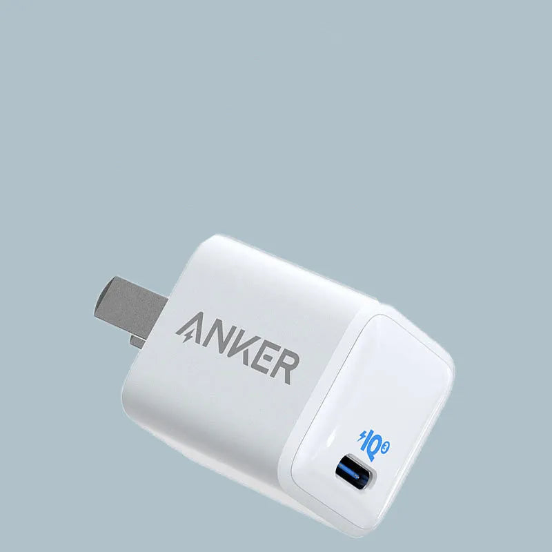 White 18W USB travel phone charger with compact design for portable charging