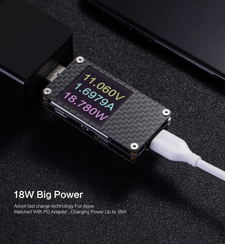 White braided nylon USB-C to Lightning charging cable for iPhone, 1 metre length