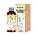 50ml bottle of moisturising body care essential oil with six botanical extracts for leg massage