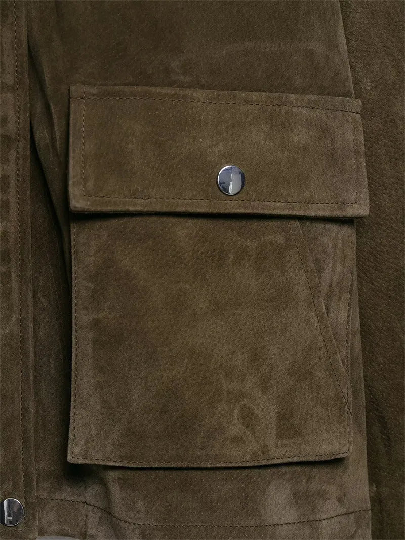 Women's PU casual jacket in regular fit, pictured colour, Japanese Korean style.