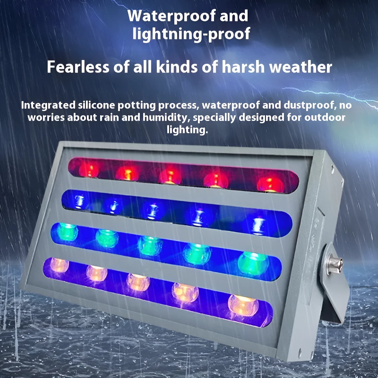 LED Rainbow Tree Lamp outdoor waterproof RGB colour projection spotlight with aluminium alloy shell