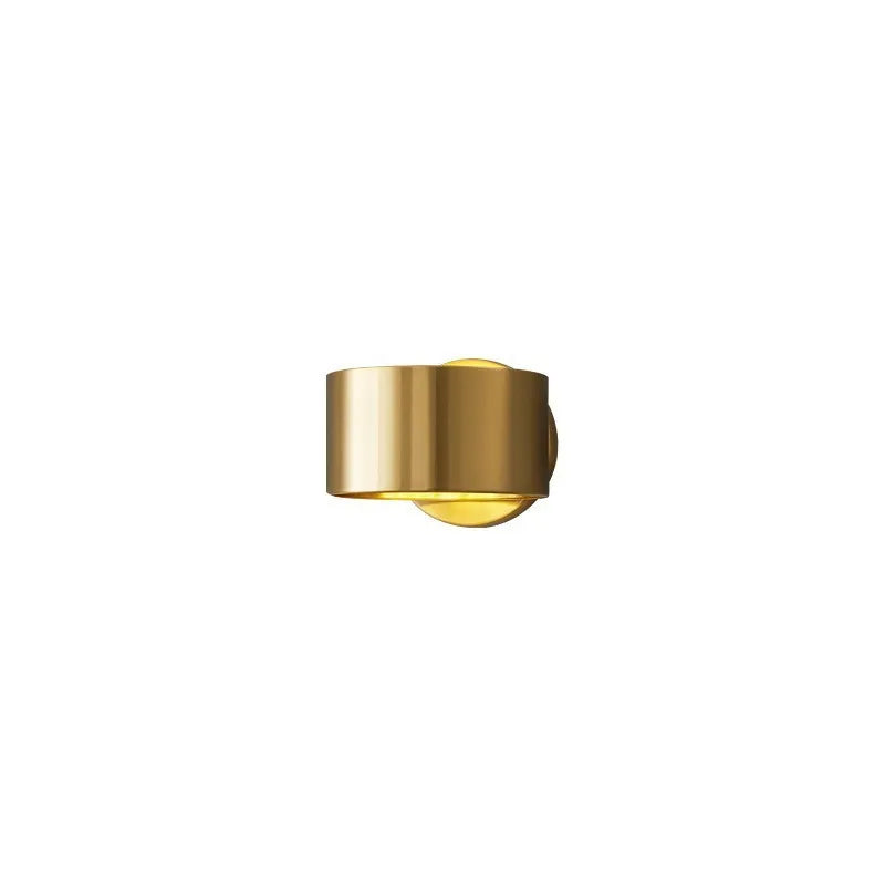 Modern simplicity copper wall lamp in gold or black finish with adjustable 4000K/3000K lighting