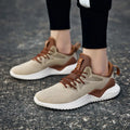 Breathable mesh running shoes for adults with front strap closure in multiple colours