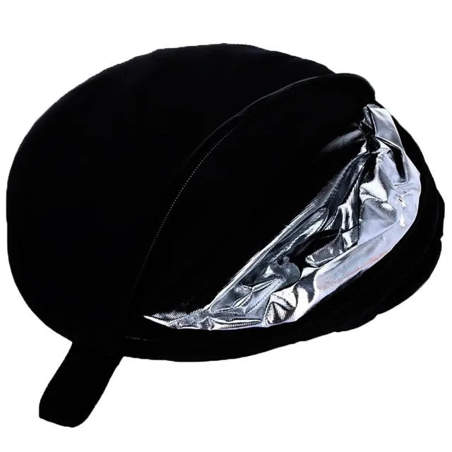 5-in-1 collapsible photography light reflector unfolded showing gold, silver, white, black, and translucent surfaces.