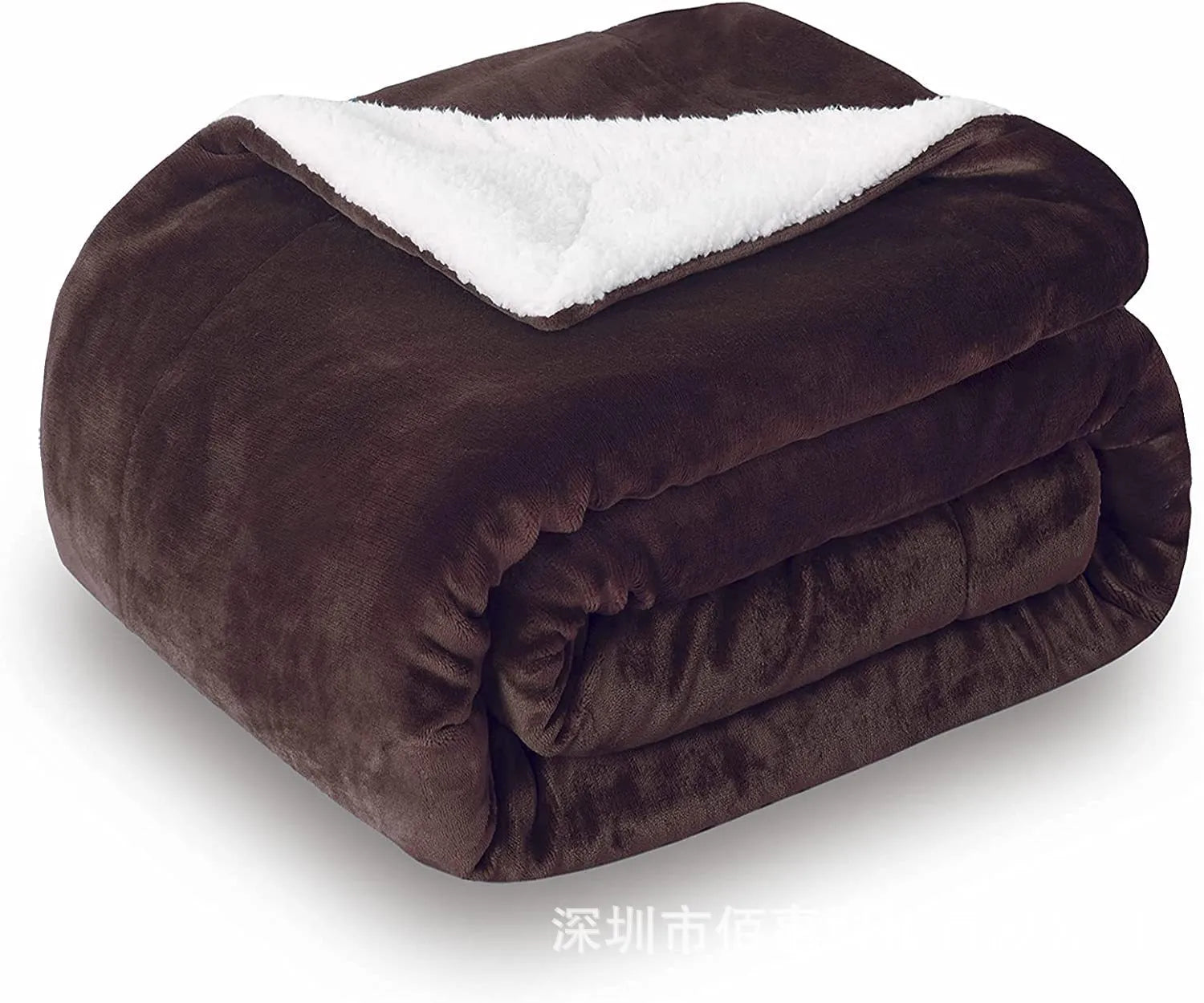 USB electric heating blanket with flannel fabric in grey, brown or white colours