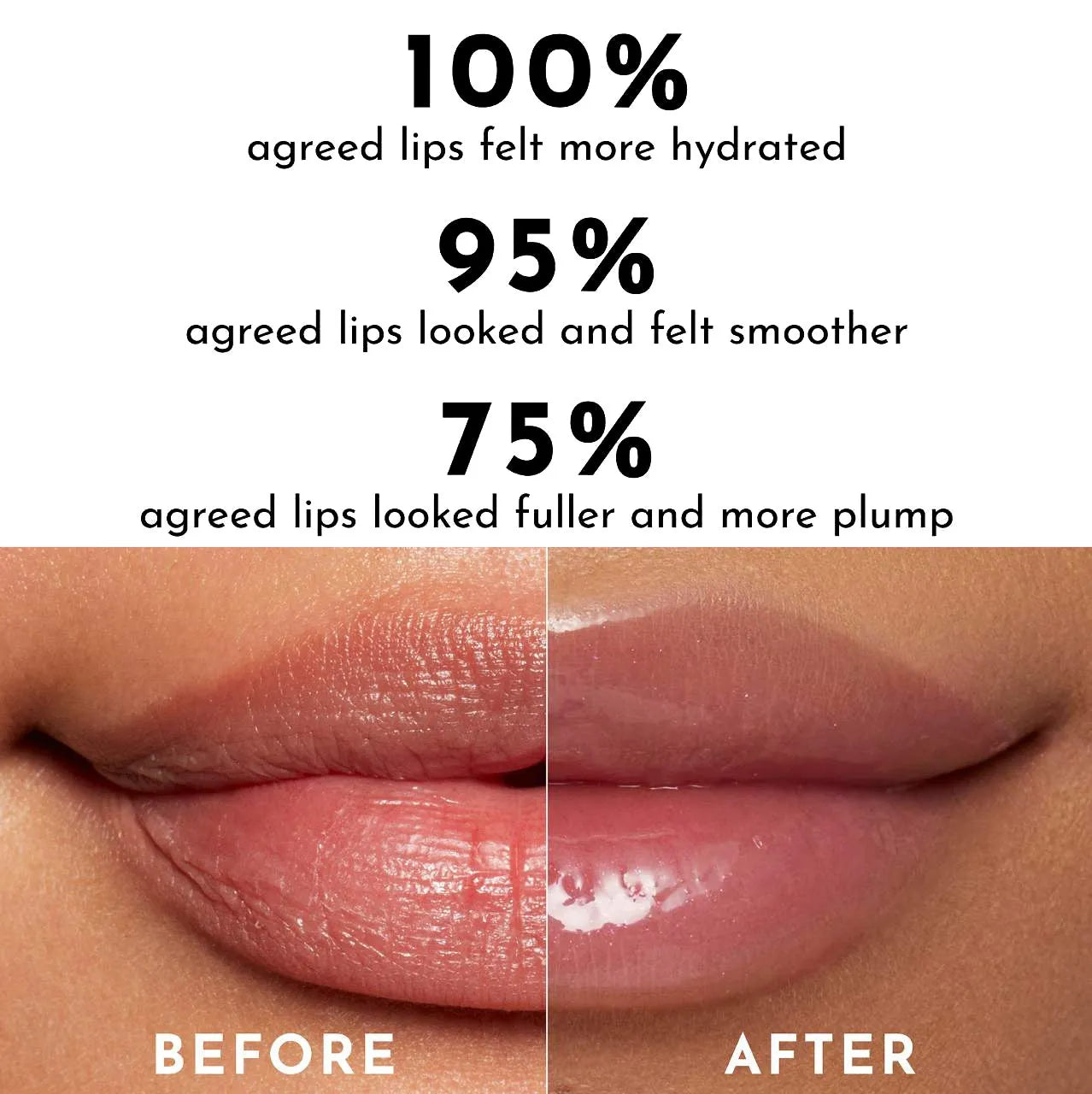 PHOFAY Hyaluronic Lip Gloss 4ml in colour 01, long-lasting moisturising lip gloss with glossy finish