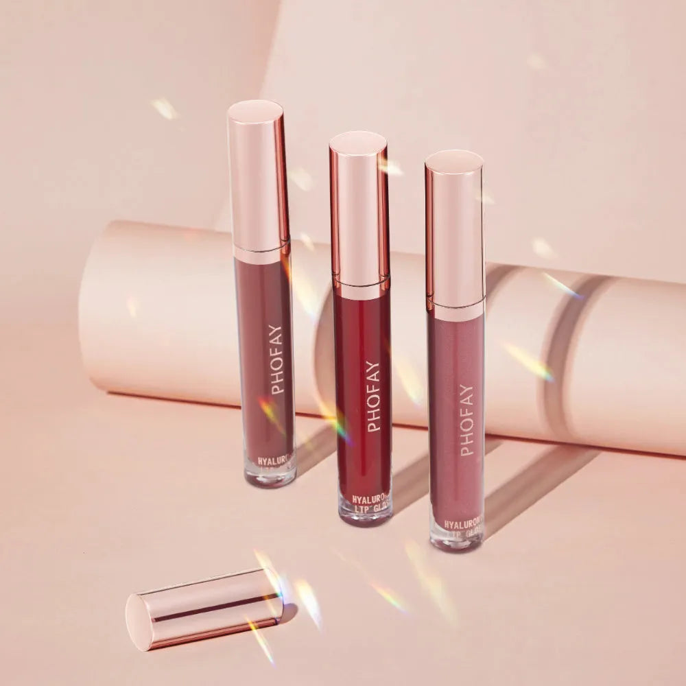 PHOFAY Hyaluronic Lip Gloss 4ml in colour 01, long-lasting moisturising lip gloss with glossy finish