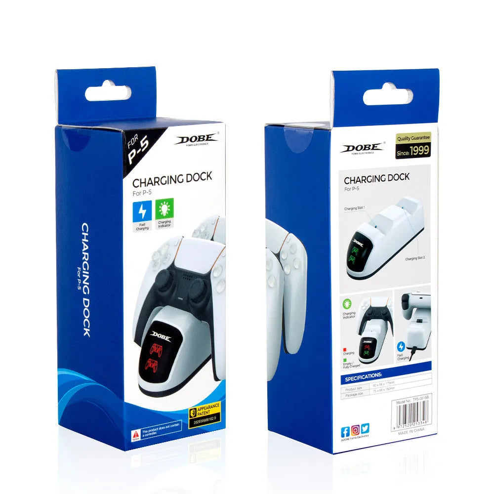 LED breathing light contact charger with USB cable showing green illuminated handle and Type-C port