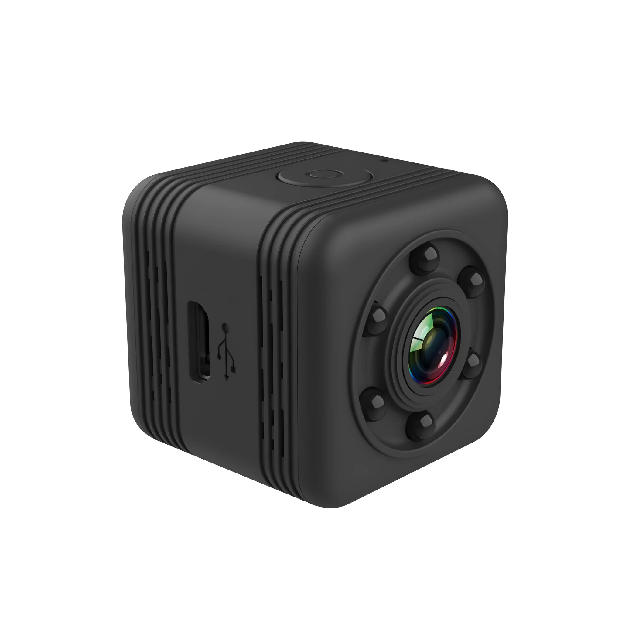 SQ29 black waterproof sports camera with microUSB port and TF card slot for extended recording