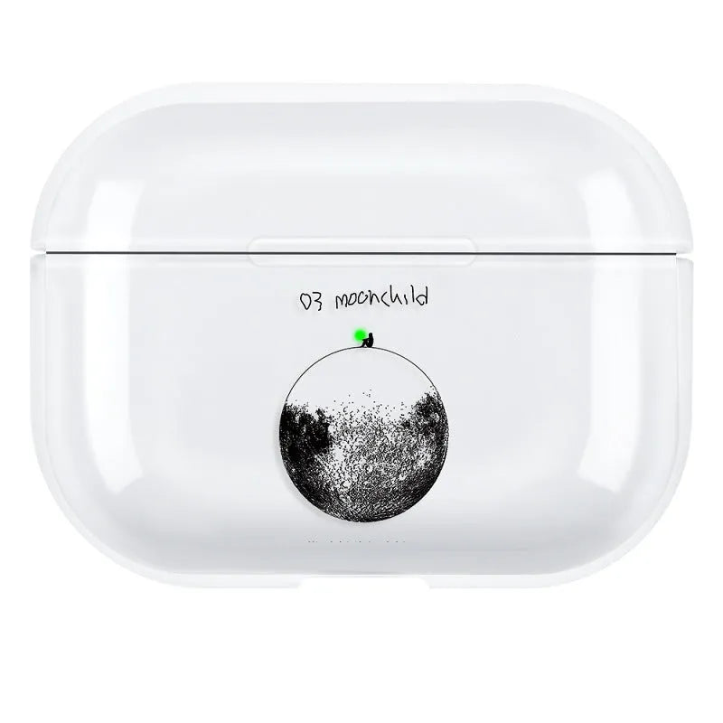 AirPods Pro 3 protective shell in solid colour polycarbonate back cover style