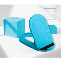 A plastic lazy bracket mobile phone stand on a table, shown in one of six available colours.