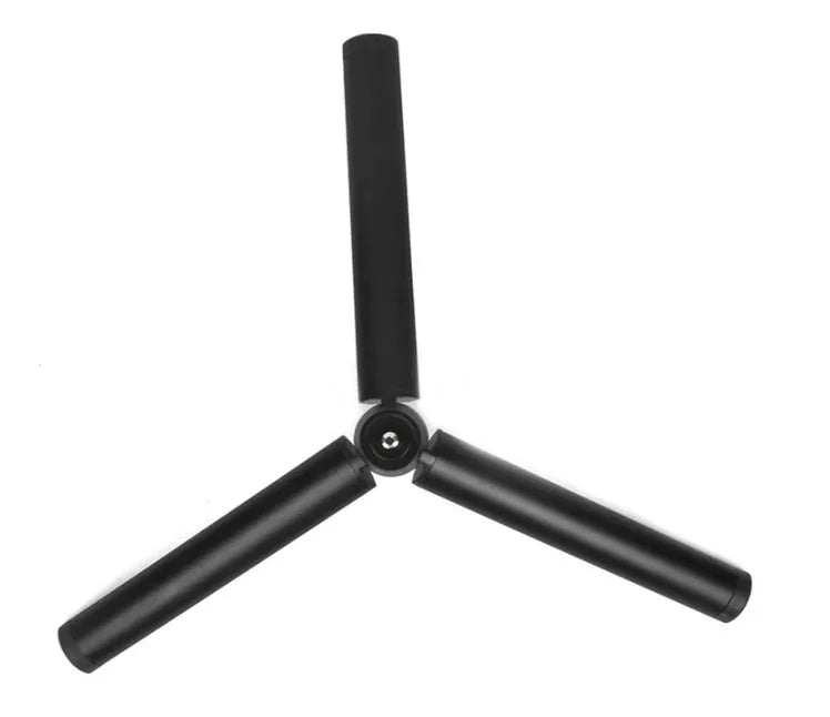 Black aluminium alloy phone tripod with handheld stabilizer for Apple iPhone compatibility