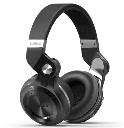 Bluedio T2 Plus on-ear wireless Bluetooth headphones in black, blue, red, or white colours