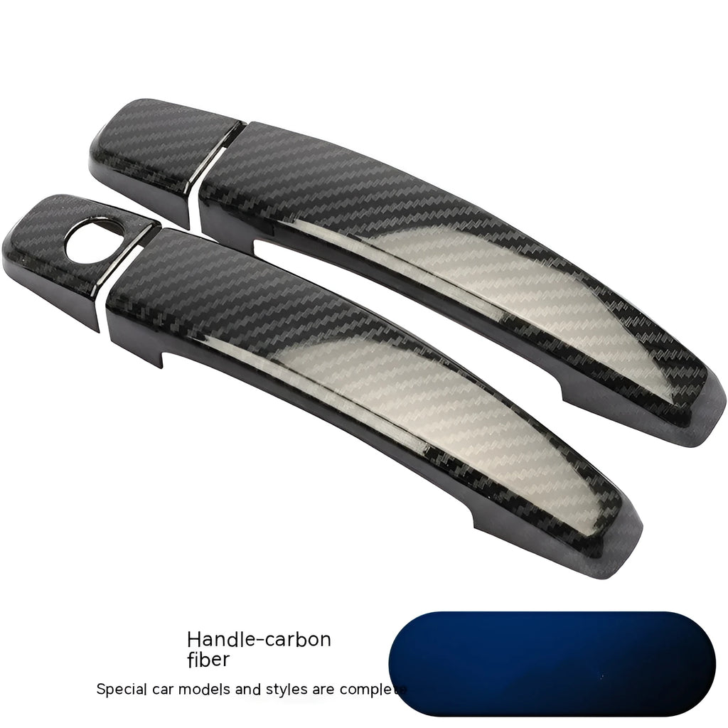 Carbon fiber pattern door handle screen protector for Opel Vauxhall Astra interior