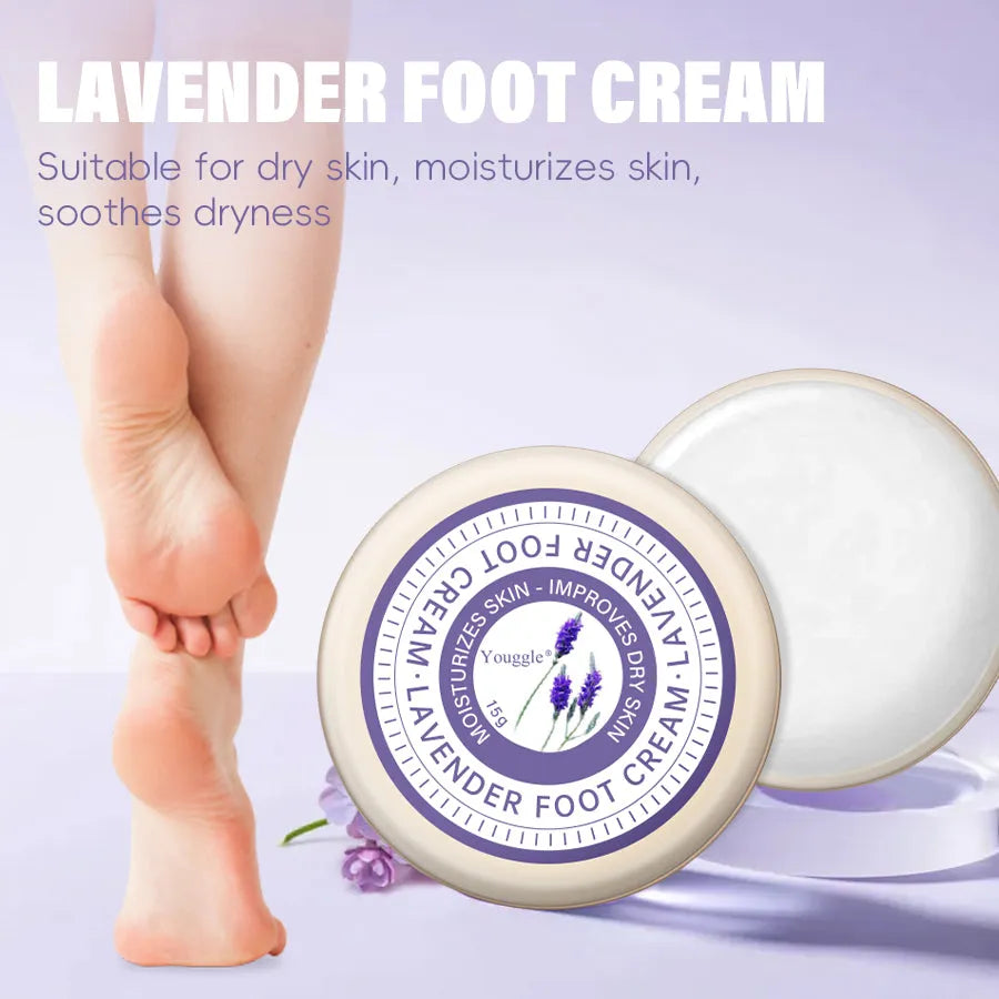 Lavender anti fungal foot repair cream 15g tube for dead skin removal and peeling foot care
