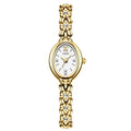 Women's light luxury retro alloy watch 8mm thin white case white dial white strap