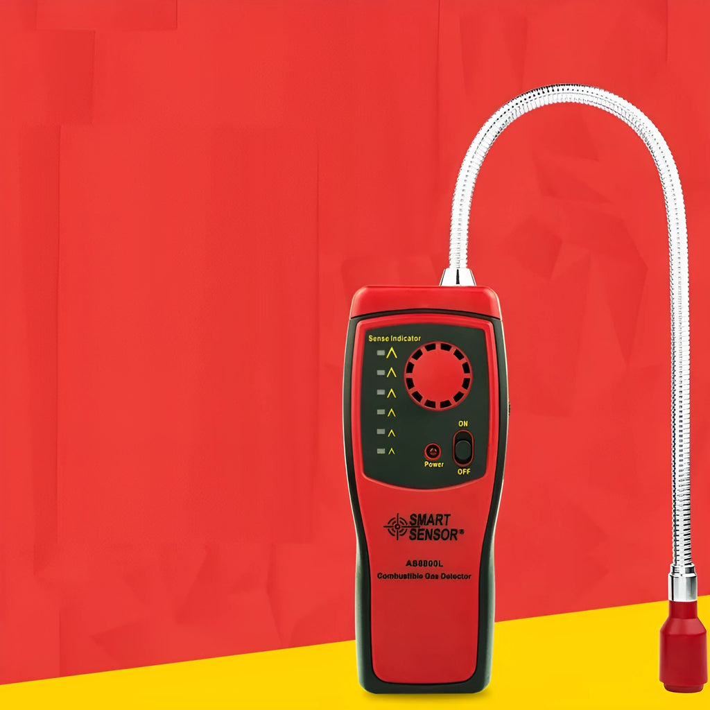 AS8800L portable flammable gas detector unit with LED display and compact rectangular housing