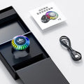 Compact cube Bluetooth atmosphere lamp with polar light projection and voice control