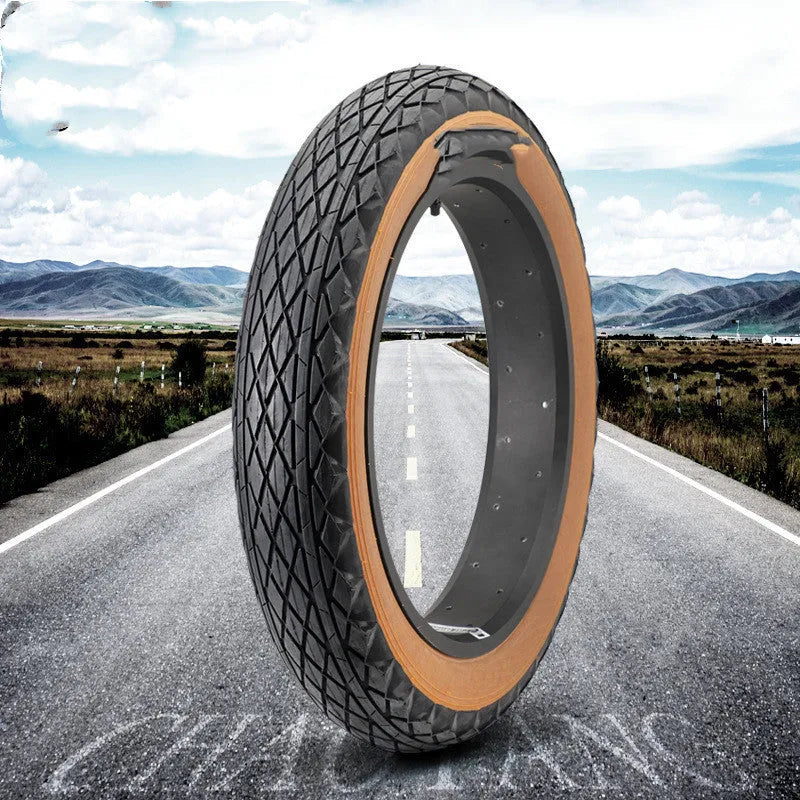 Brown skin edge 20x4.0 rubber snowmobile tyre for electric beach cars