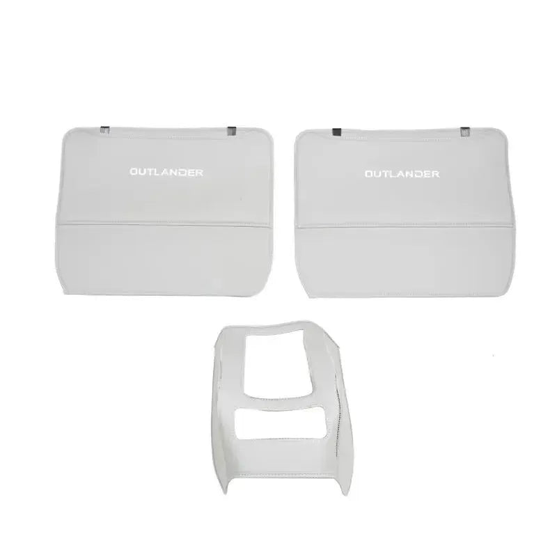 Mitsubishi Outlander seat armrest box leather anti-kick protection pads three-piece set