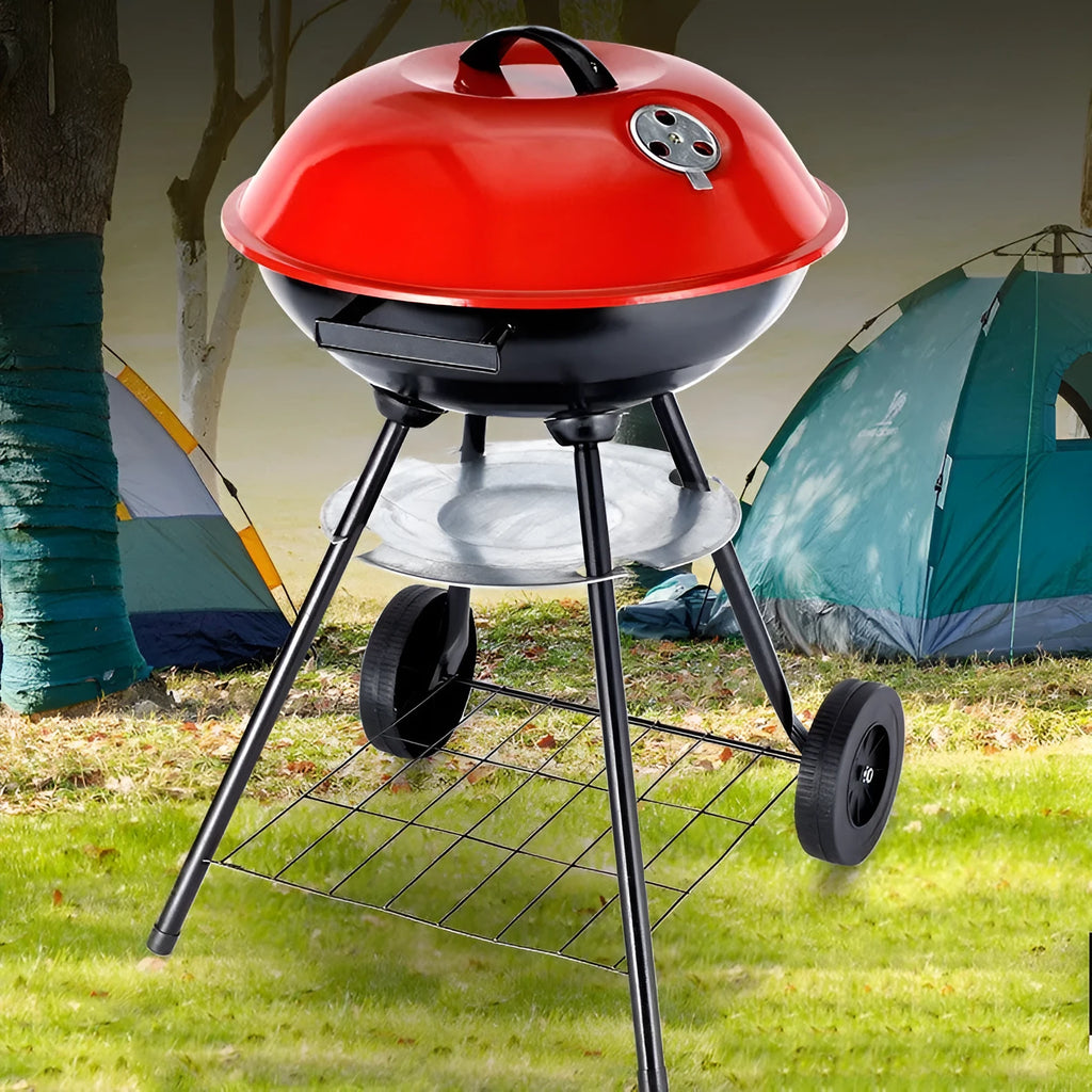 Portable 14-inch Apple stove barbecue oven with iron construction