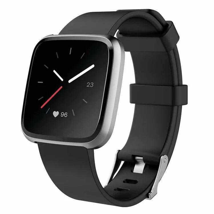 Fitbit Versa Lite replacement TPE wrist strap in large size, shown in multiple colour options.