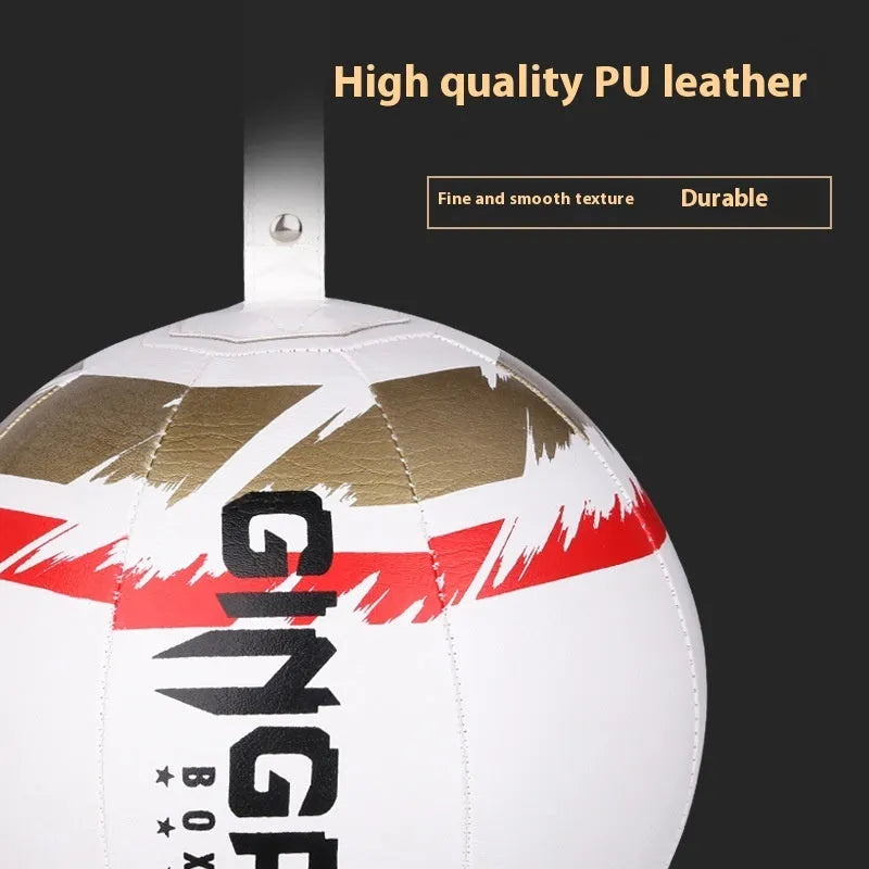 PU hanging boxing speed ball for reaction training in black, green, and white colour options