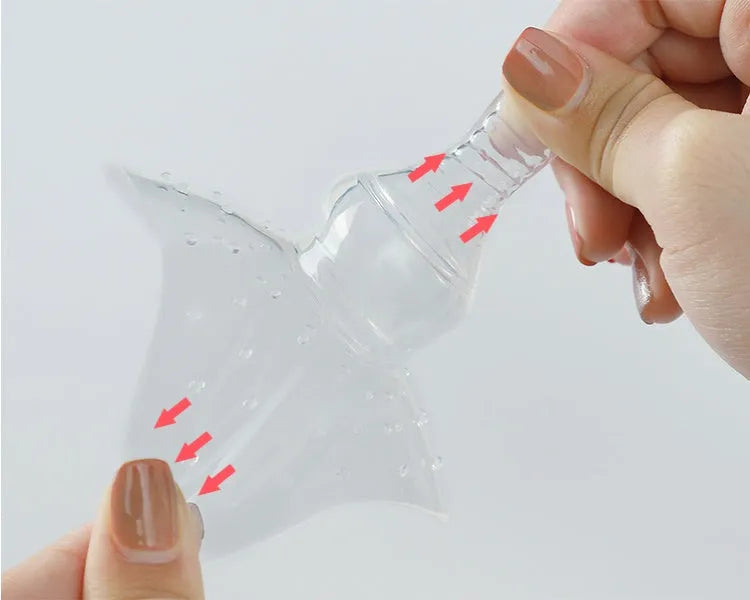Nursing nipple protector for flat nipples breastfeeding aid transparent and petal colour options