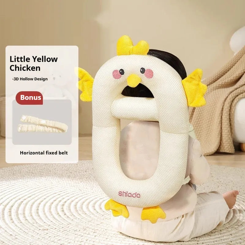 Baby cartoon anti-collision pillow with dinosaur design for toddler fall protection
