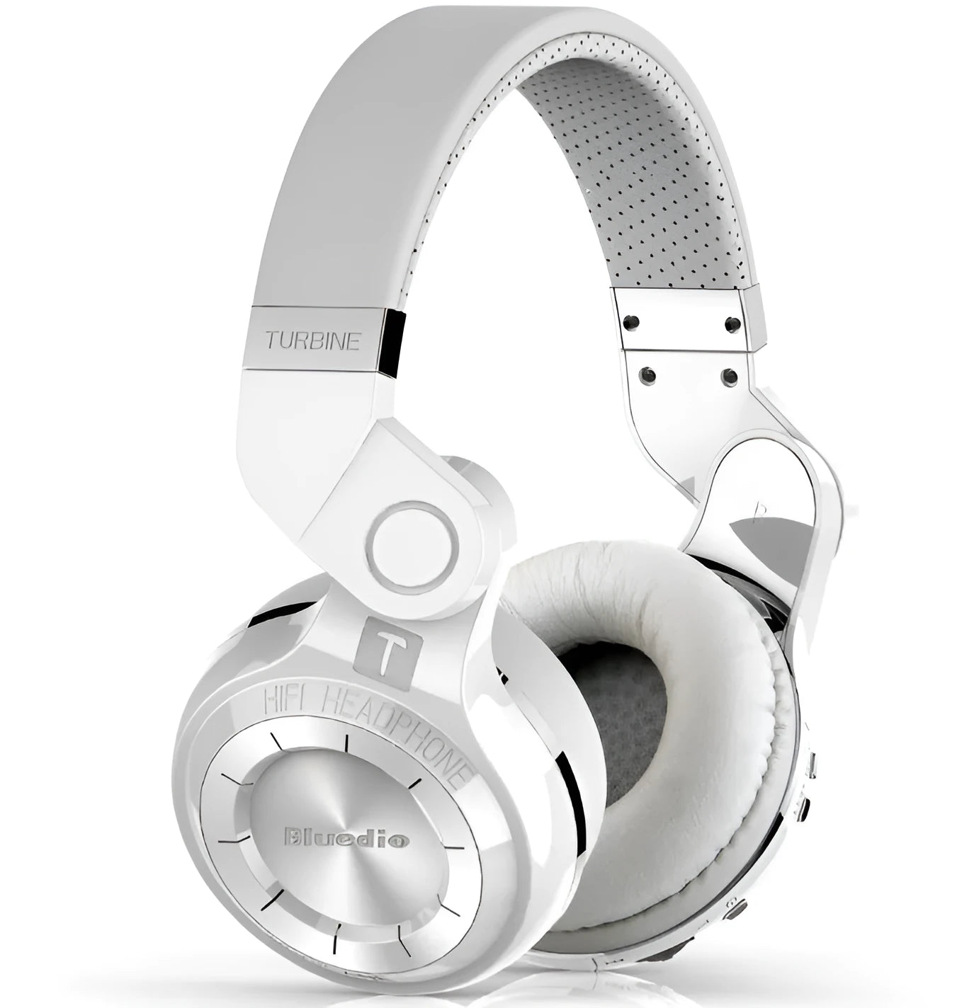 Blue String T2 Smart Edition 4.1 over-ear headset with metal rotary folding design in black colour.