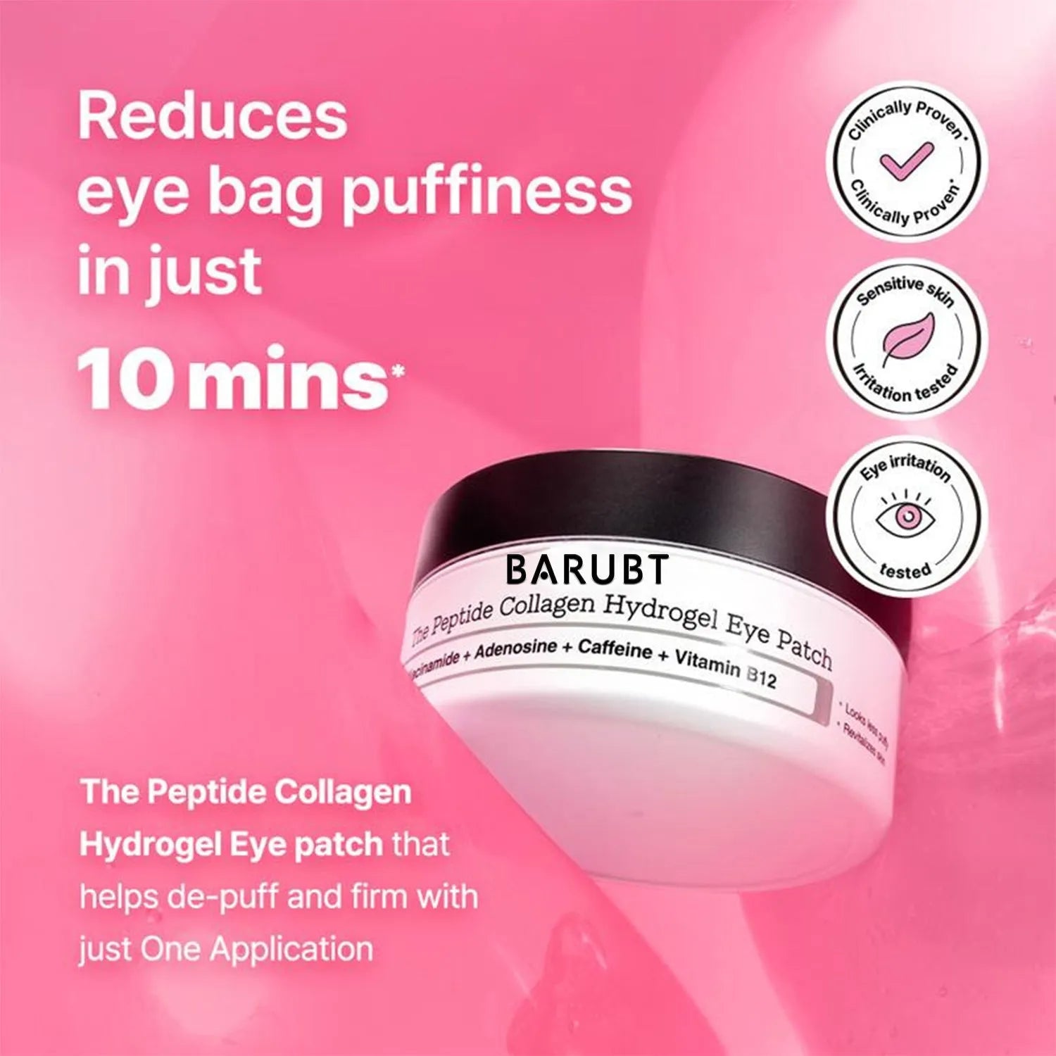 Collagen and glycerin hydrating eye mask 30g jar for anti-wrinkle firming