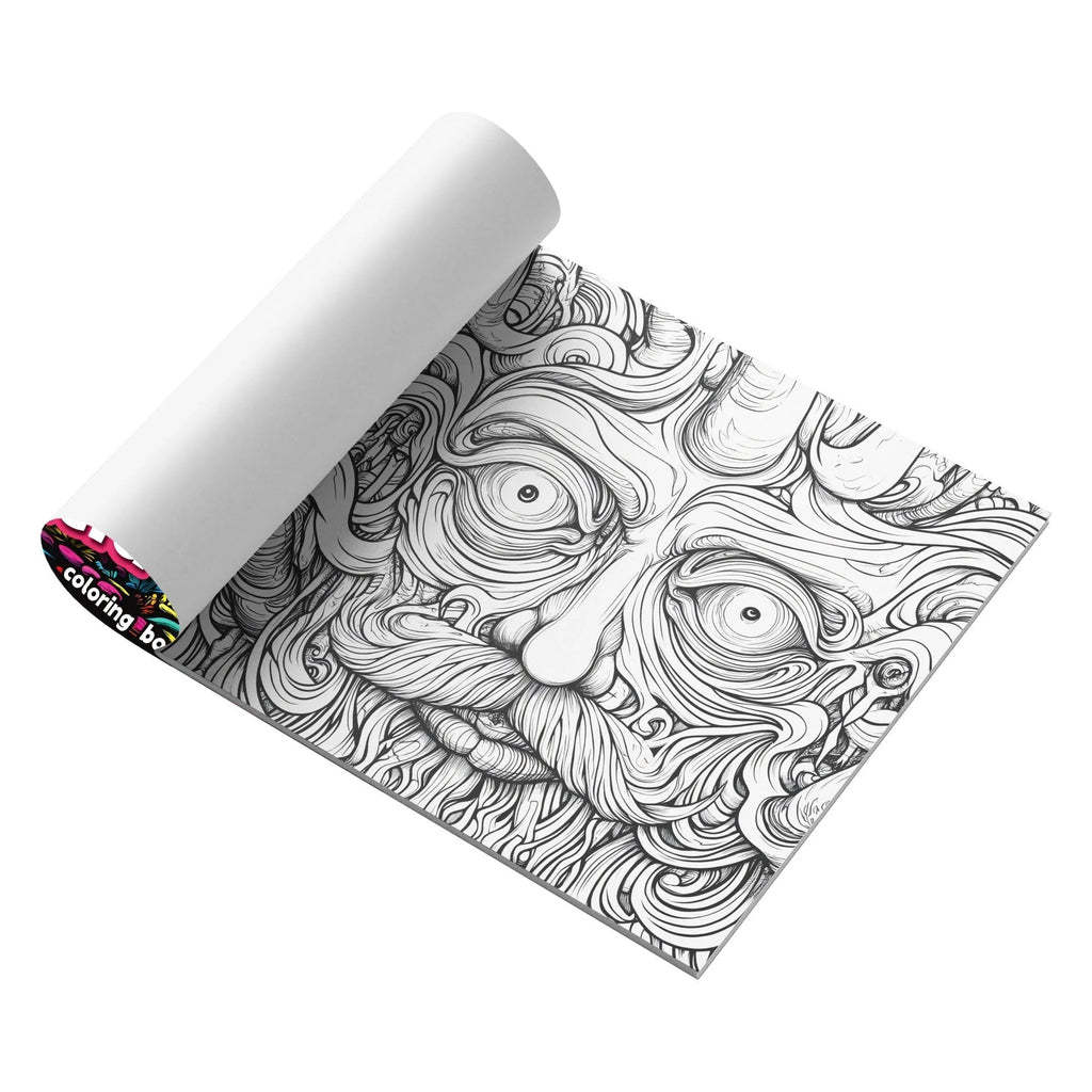 Acid tour coloured creative painting book measuring 200mm in length