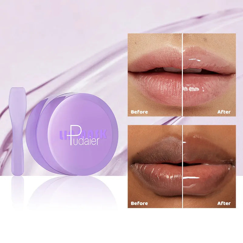 10ml exfoliating lip balm tube with scraper tool for lip lines and moisturising
