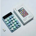 Mini portable wireless keyboard in macaron colours with compact ABS design