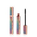 Black waterproof mascara for long thick curling lashes with smudge-resistant formula.