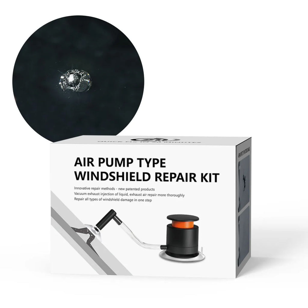 Plastic car windscreen crack repair kit with broken glass corrector for DIY chip repairs