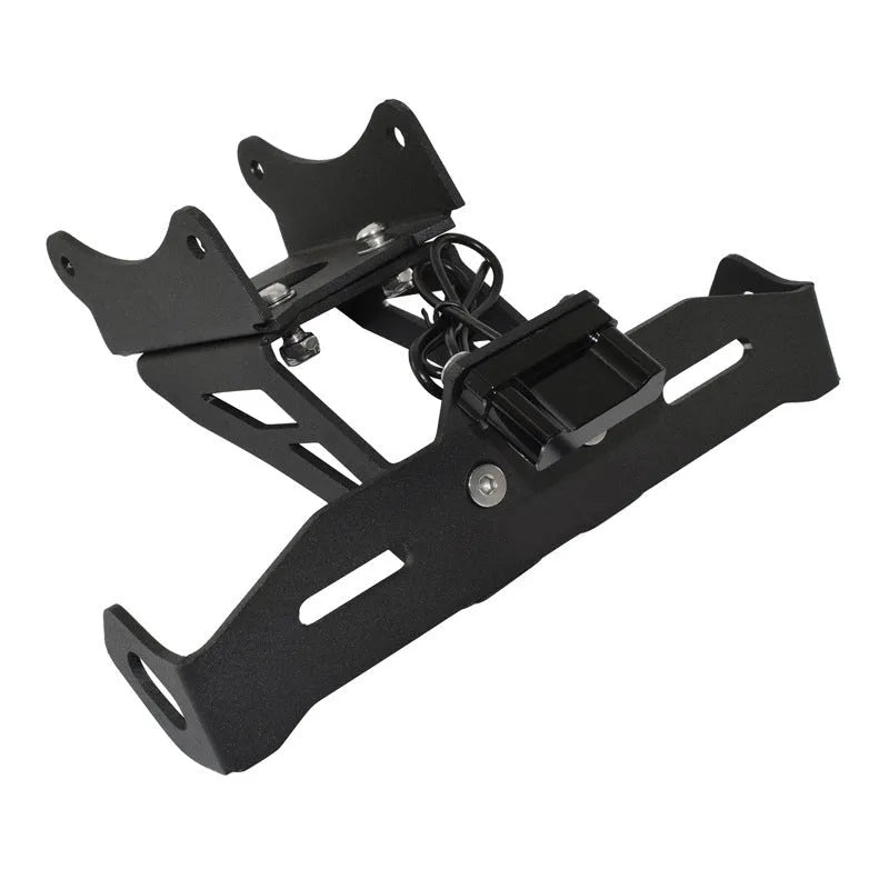 Black aluminium alloy short tail license plate holder for Honda motorcycle rear modification