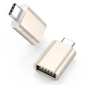 USB 4.0 to USB-C adapter with zinc alloy shell in multiple colour options for data transfer and charging