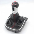 High-quality leather gear lever dust boot cover for VW Golf 5 6 7 manual models.