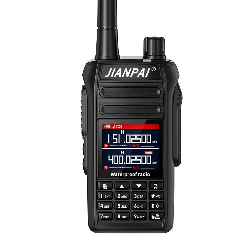 Interphone waterproof aviation full band headset with plastic shell and complete accessory set